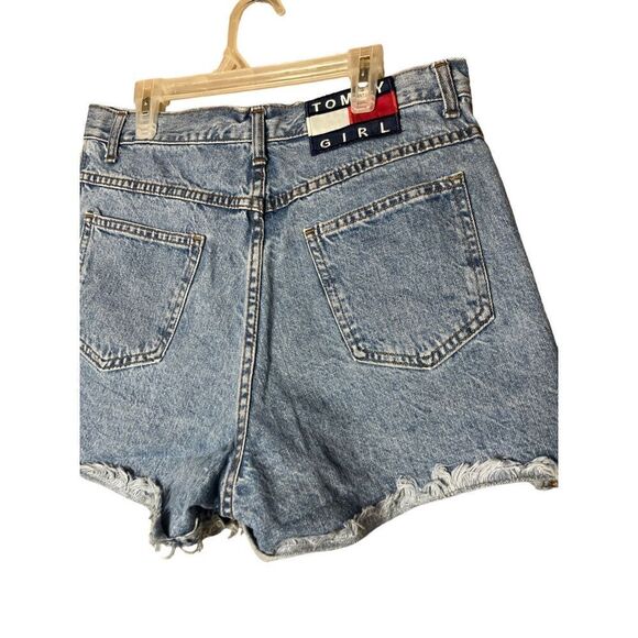 Vintage Tommy Hilfiger 90’s/Y2K High‎ Rise Jean Shorts Size 13/14 - Picture 5 of 9